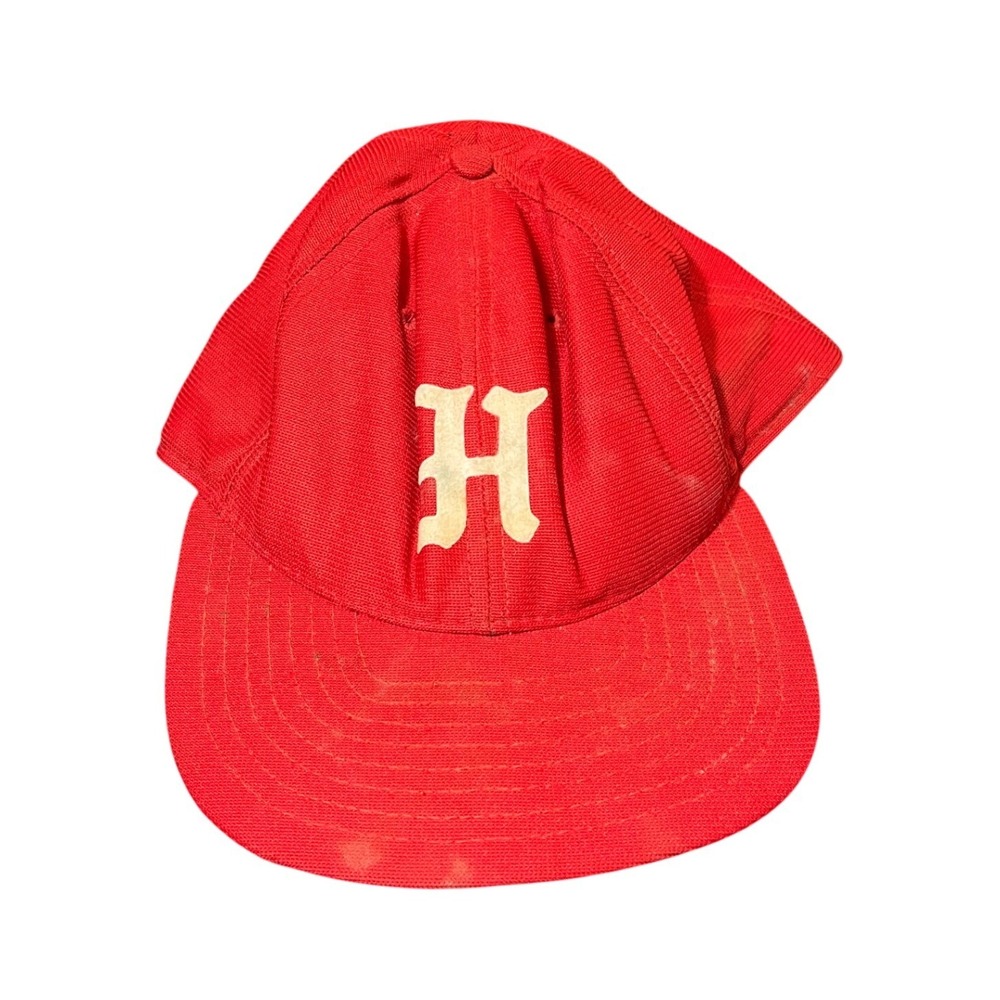 New Era‎ Pro Model Hat Mens Medium-Large Red Vintage H Logo Snapback Made in USA